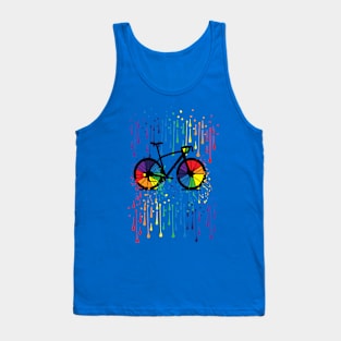 Rainbow bicycle 2 Tank Top